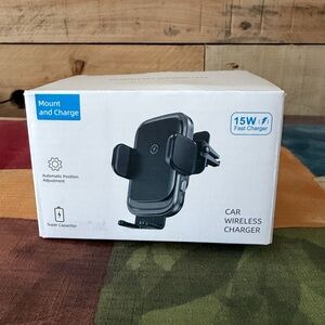 15W Wireless Car Charger, Wireless Mobile Phone Charger - Fast Charging